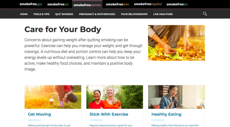 live healthy website